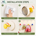 Rotating Vacuum Suction Wall Hook (Pack of 4)