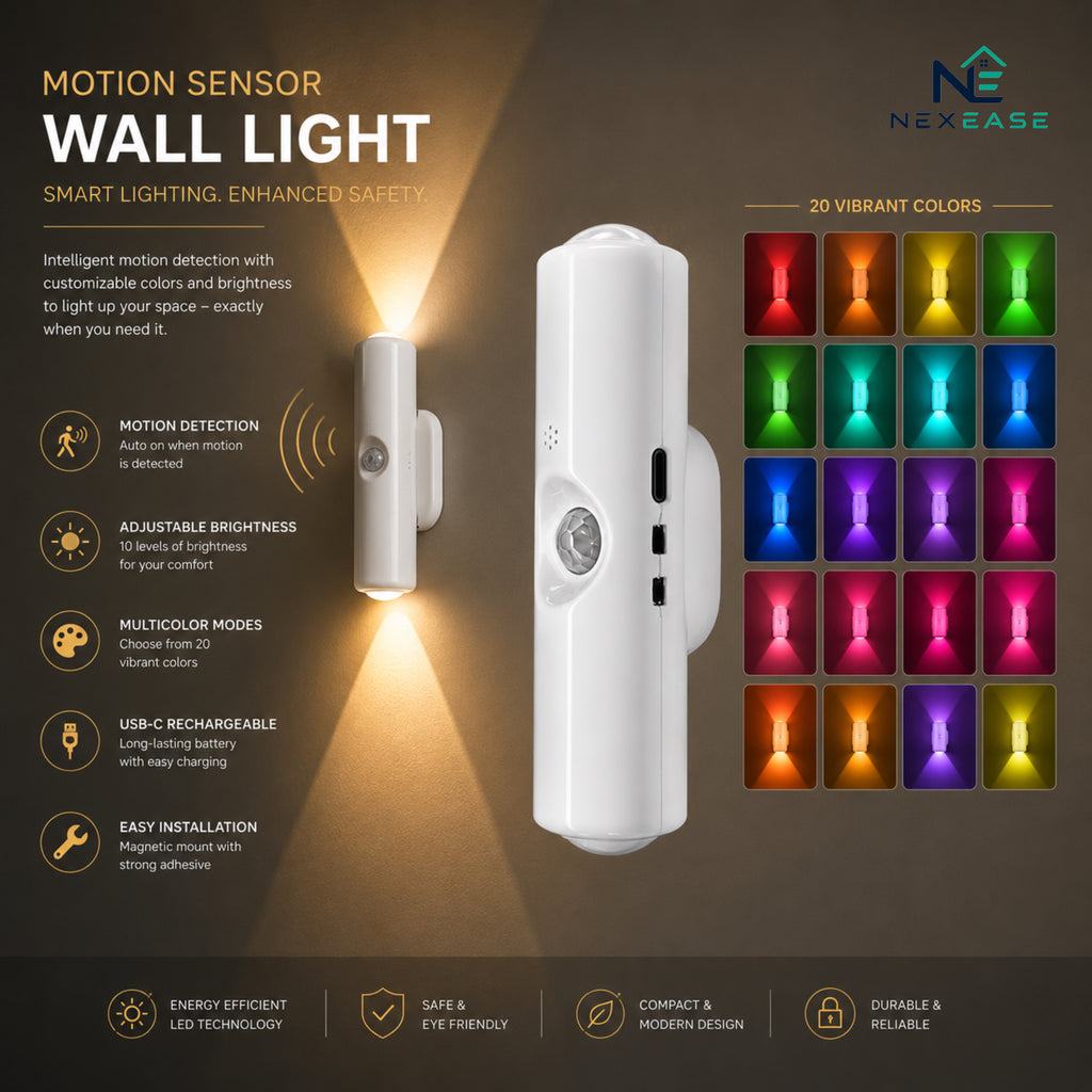 Body Sensor Magnetic Colorful Gradient LED Lamp