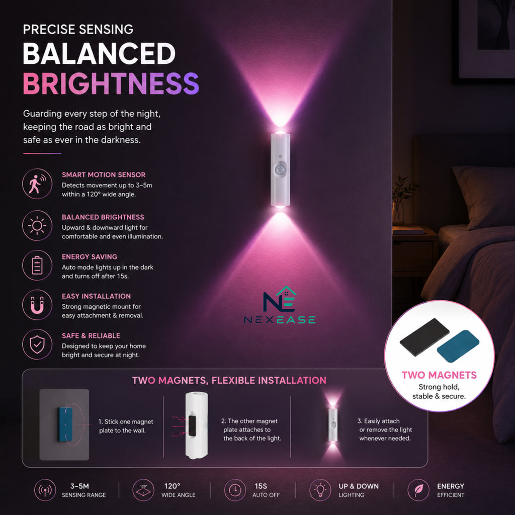 Body Sensor Magnetic Colorful Gradient LED Lamp