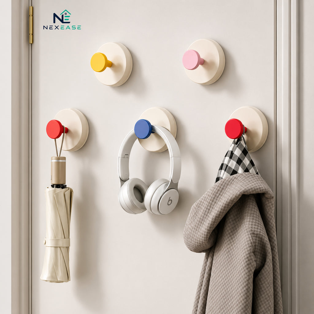 Rotating Vacuum Suction Wall Hook (Pack of 4)