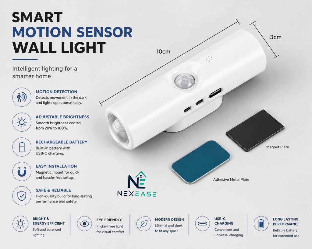 Body Sensor Magnetic Colorful Gradient LED Lamp – NexEase