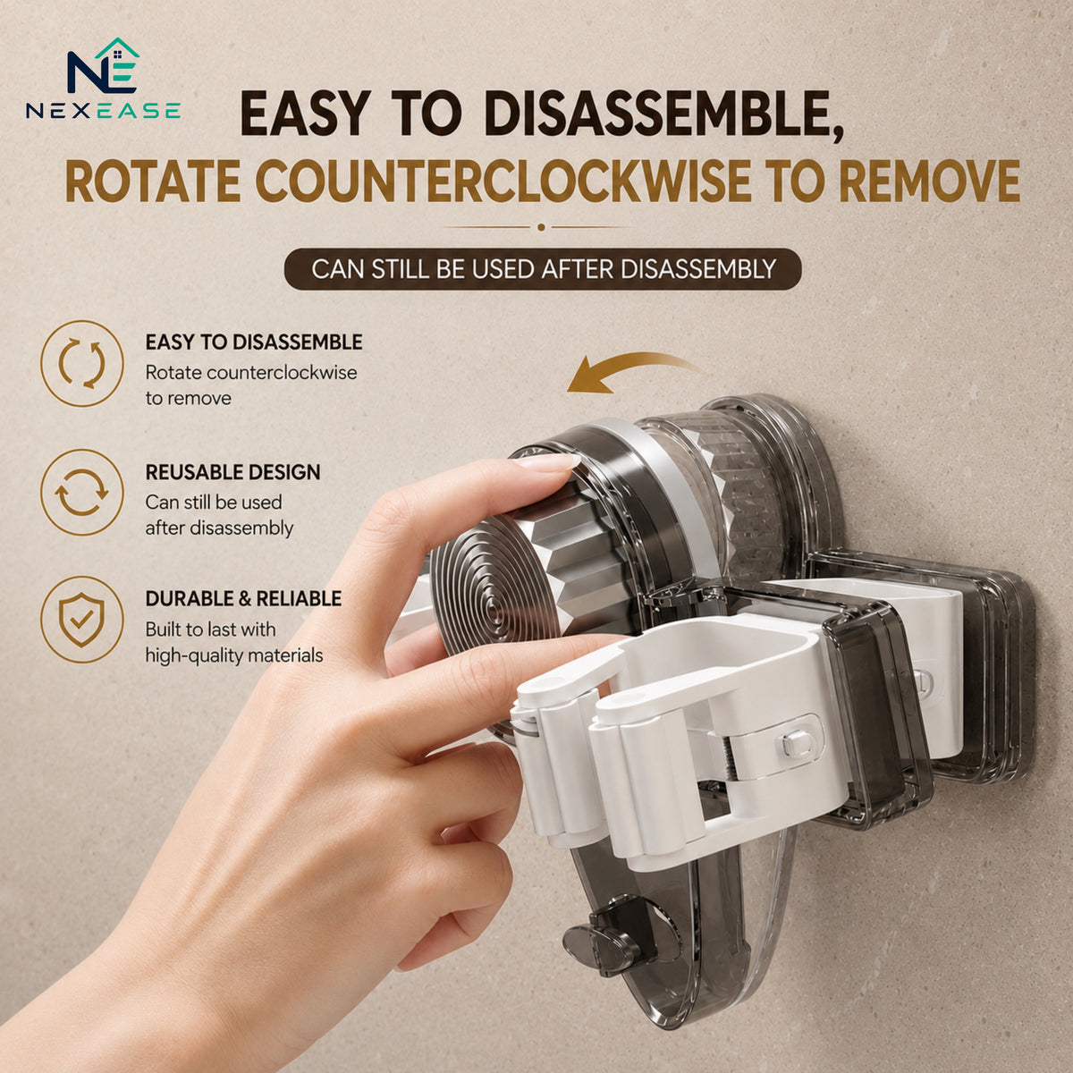 Wall Mount Mop Grippers