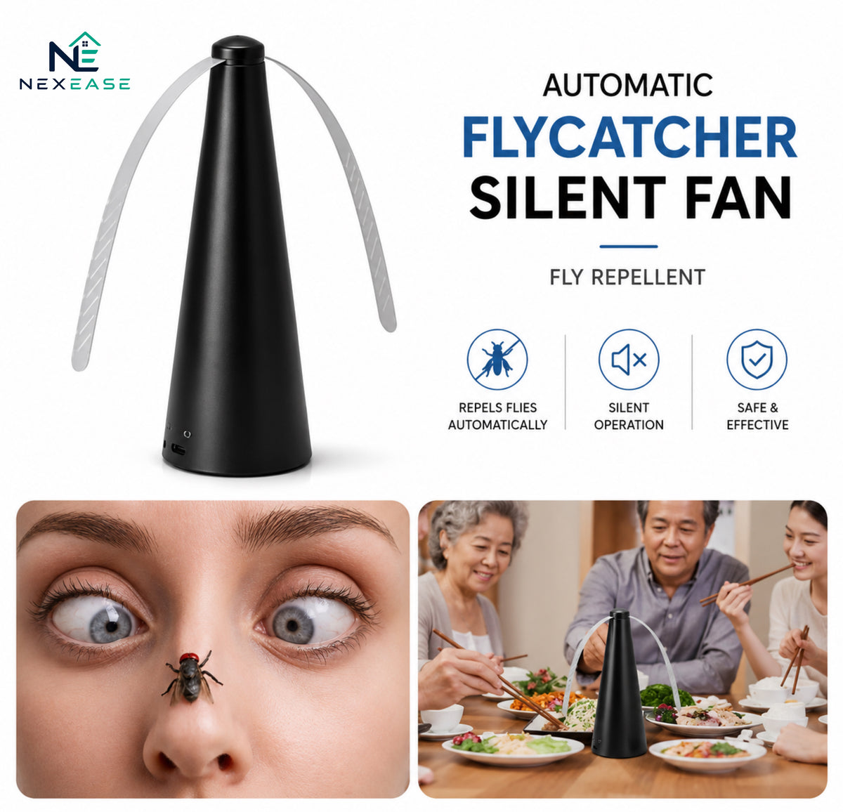 Automatic Fly Repellent Fan