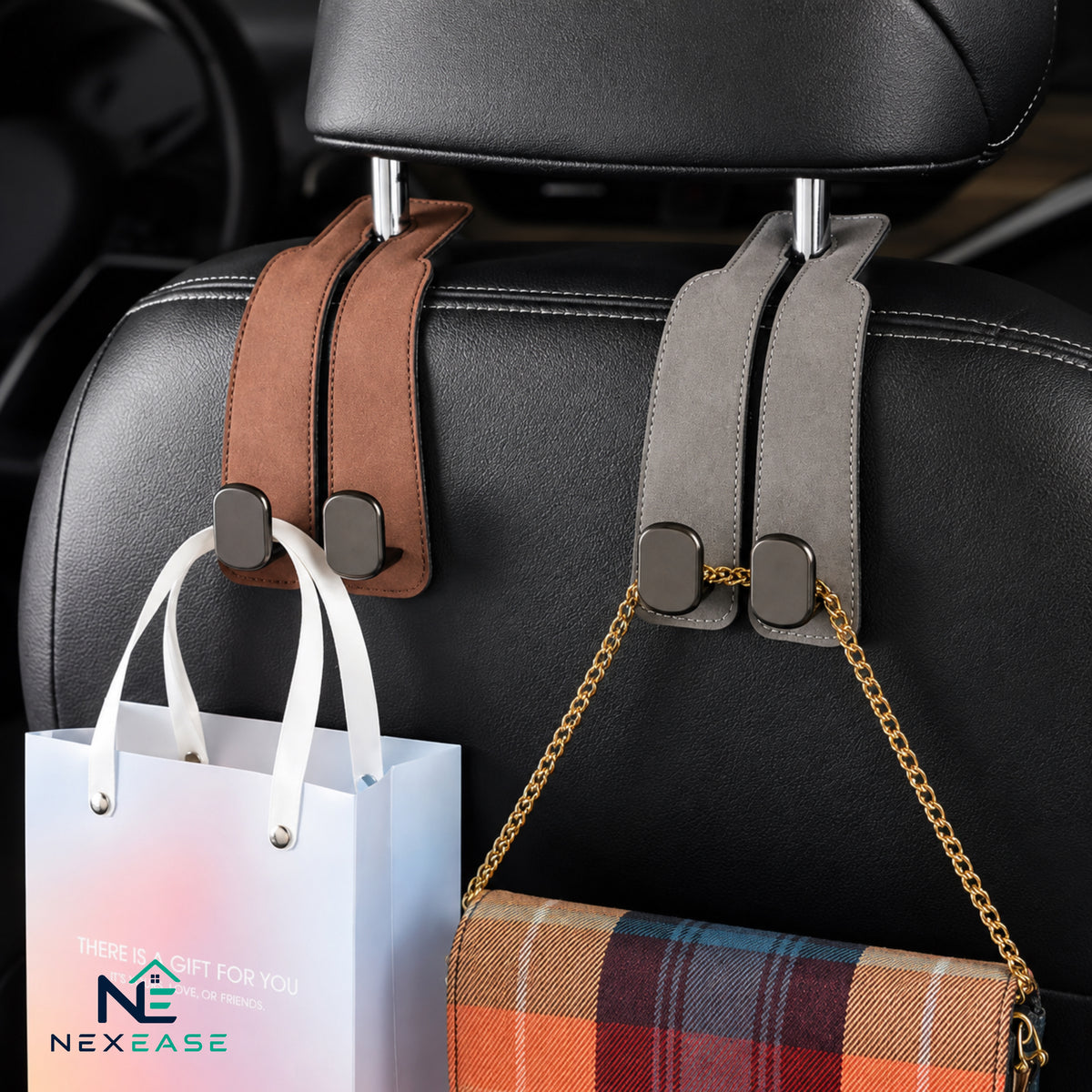 Car Headrest Hook (Pack of 2)