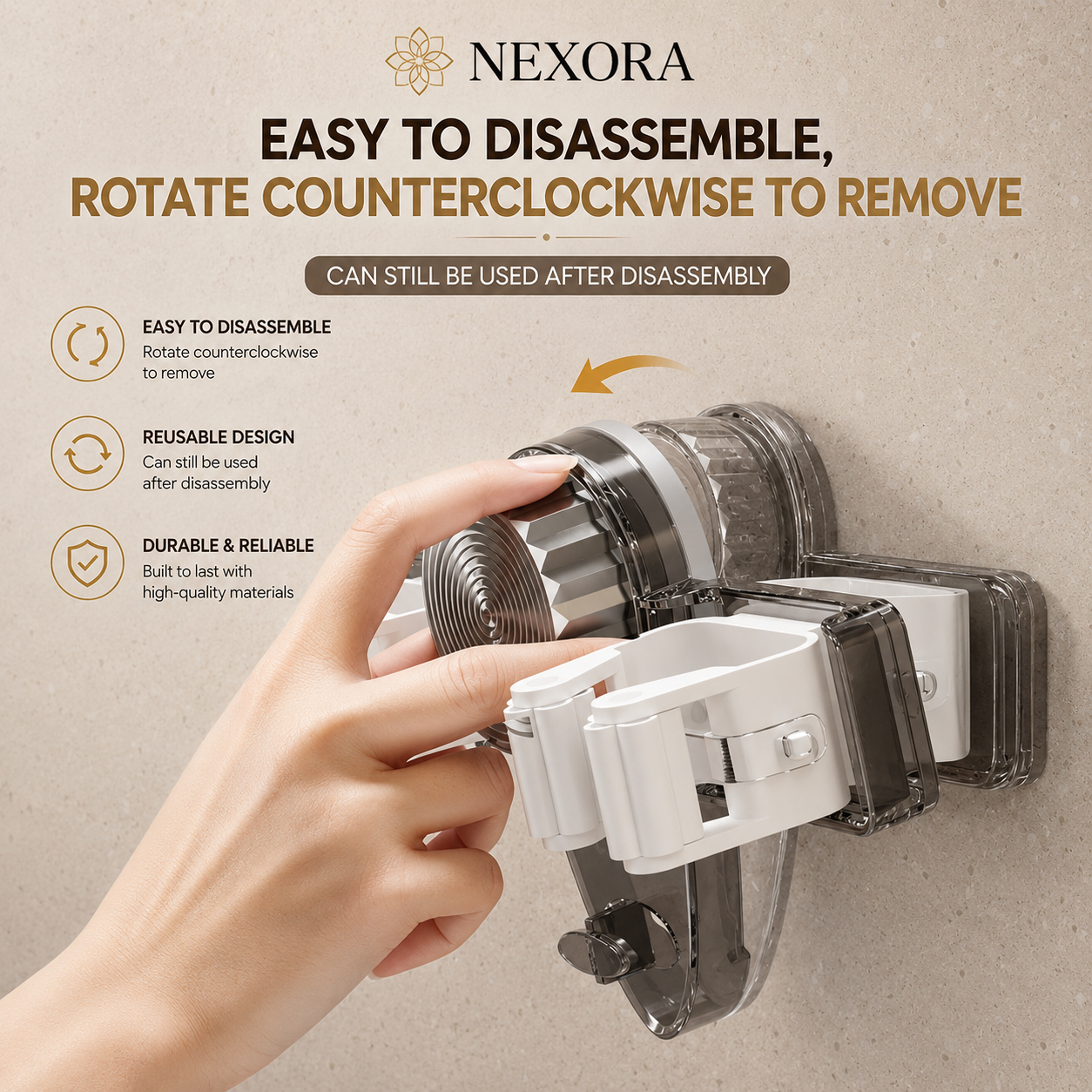 Wall Mount Mop Grippers
