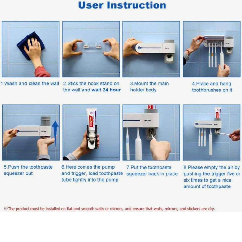 UV Toothbrush Sterilizer Holder